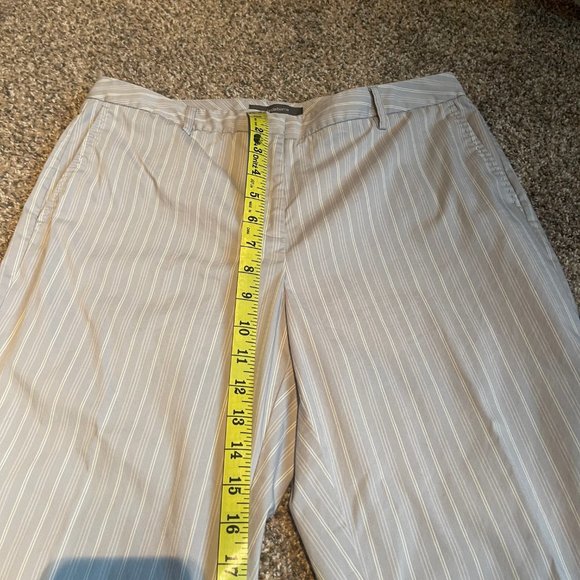 Liz Claiborne Gray Striped Boot Cut Pants - Picture 6 of 14